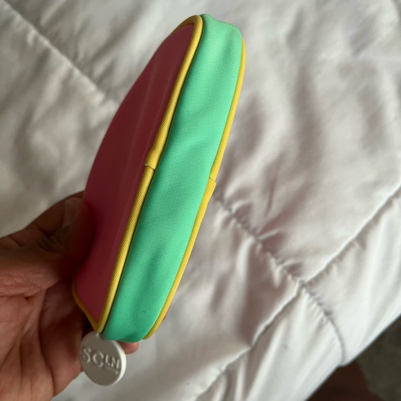 Stoney Clover Lane Micro Pink Pouch with Smiley Emblem - Picture 4 of 4